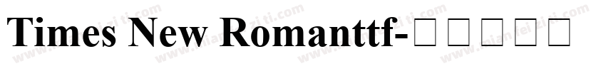 Times New Romanttf字体转换